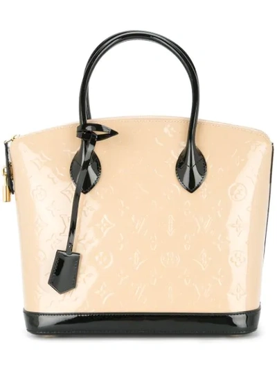 Pre-owned Louis Vuitton  Lockit Pm Tote Bag In Neutrals