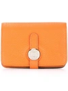 Pre-owned Hermes Hermès Vintage Dogon Bifold Coin Wallet - Yellow