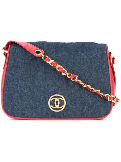 Pre-owned Chanel Quilted Shoulder Bag In Blue
