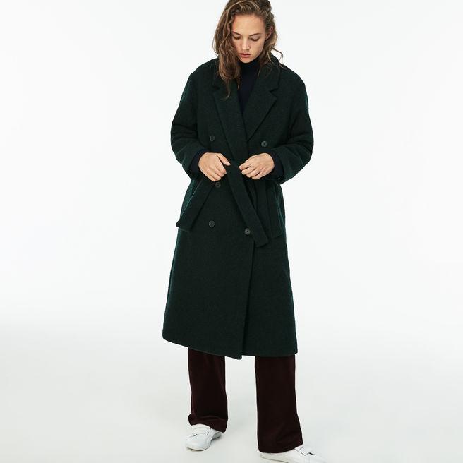 lacoste green coat