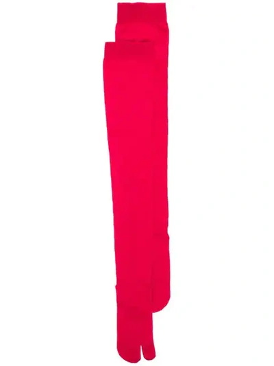 Pre-owned Maison Margiela Knee Length Socks In Red