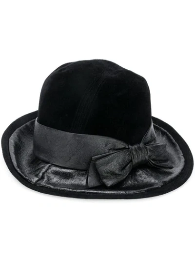 Pre-owned A.n.g.e.l.o. Vintage Cult 1960s Clelia Venturi Hat In Black