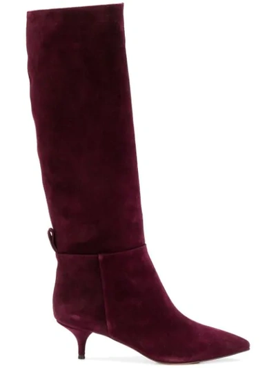 L'autre Chose Pointed Toe Boots In Pink