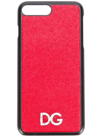Dolce & Gabbana Crystal Logo Iphone 8 Case - Red
