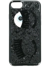Chiara Ferragni Flirting Glitter Iphone Case - Black