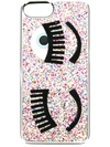 Chiara Ferragni Flirting Glitter Iphone Case In Multicolour