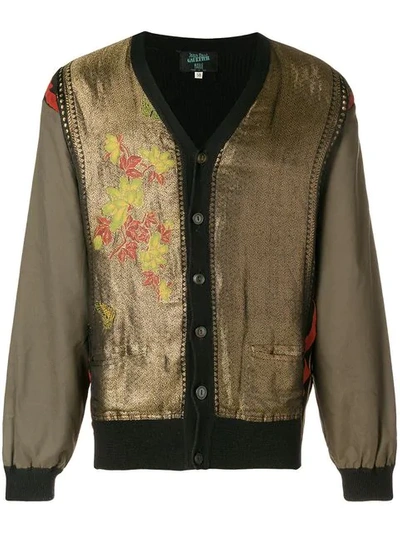 Pre-owned Jean Paul Gaultier Vintage Embroidered Buttoned Jacket In Brown
