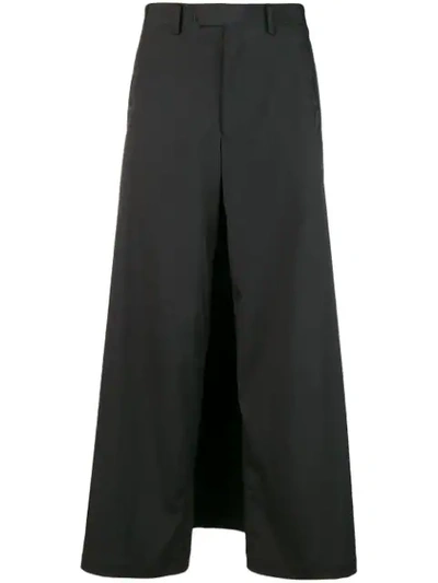 Pre-owned Jean Paul Gaultier Vintage Back Apron Trousers In Black