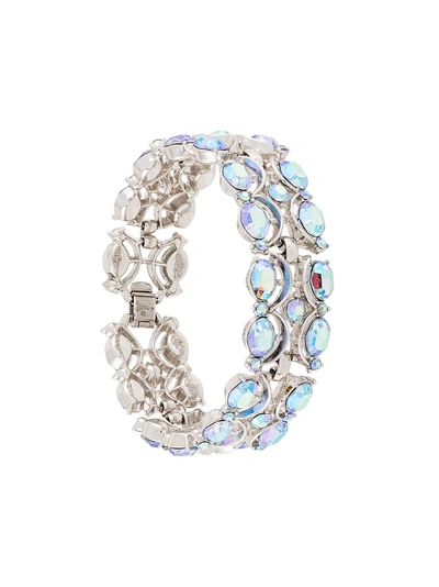 Pre-owned Trifari Vintage 1950's  Aurora Borealis Bracelet In Metallic