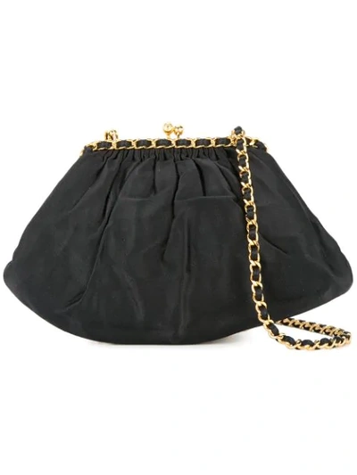 Pre-owned Chanel Chain Shoulder Bag In Black