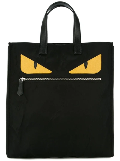 Fendi Monster Hand Tote Bag In Black