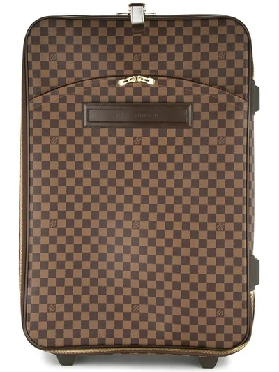 Pre-owned Louis Vuitton  Pegase 65 Travel Carry Hand Bag In Brown