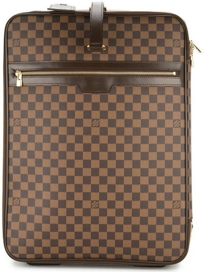Pre-owned Louis Vuitton  Pegase 50 Travel Luggage In Brown