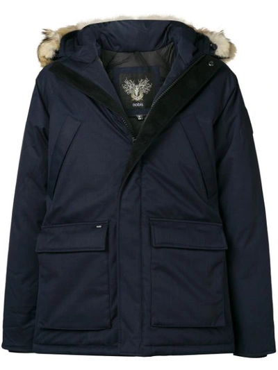 Nobis Heritage Parka Jacket In Blue