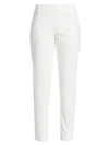 Lela Rose Catherine Stretch-twill Skinny Pants In White