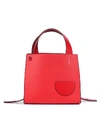 Danse Lente Margot Leather & Genuine Shearling Tote Bag - Red In Coral