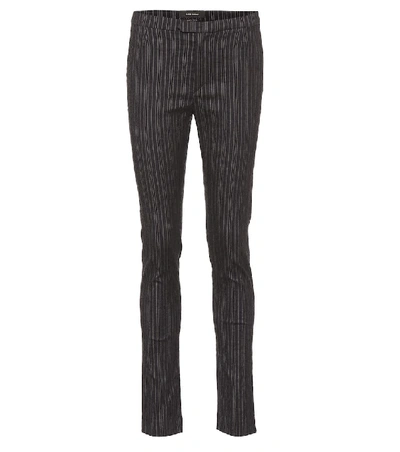 Isabel Marant Kenton Striped Wool-blend Pants In Grey