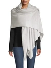 White + Warren Cashmere Travel Wrap In Iron Heather