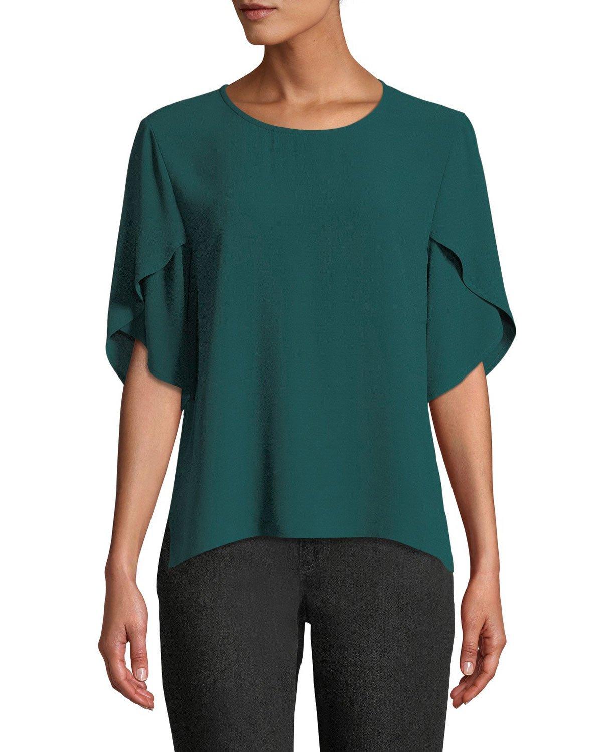 eileen fisher tulip sleeve top