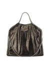 Stella Mccartney Falabella Fold-over Tote Bag In Black Pattern