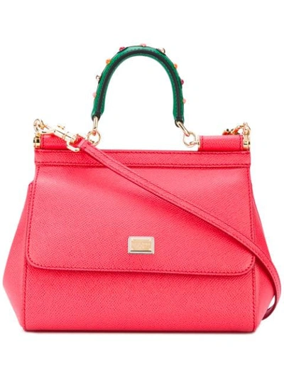 Dolce & Gabbana 'sicily' Handtasche In Red