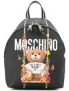 Moschino Toy Bear Backpack In Black