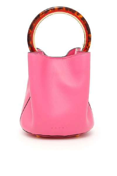 Marni Pannier Bucket Bag In Pink