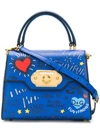 Dolce & Gabbana Welcome Tote Bag In Blue