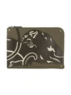 Valentino Garavani Green Panther Document Case