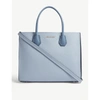 Michael Michael Kors Mercer Large Accordion Leather Tote In Pale Blue