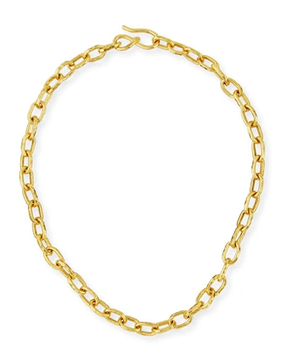 Jean Mahie Cadene 22k Gold Link Necklace, 15"