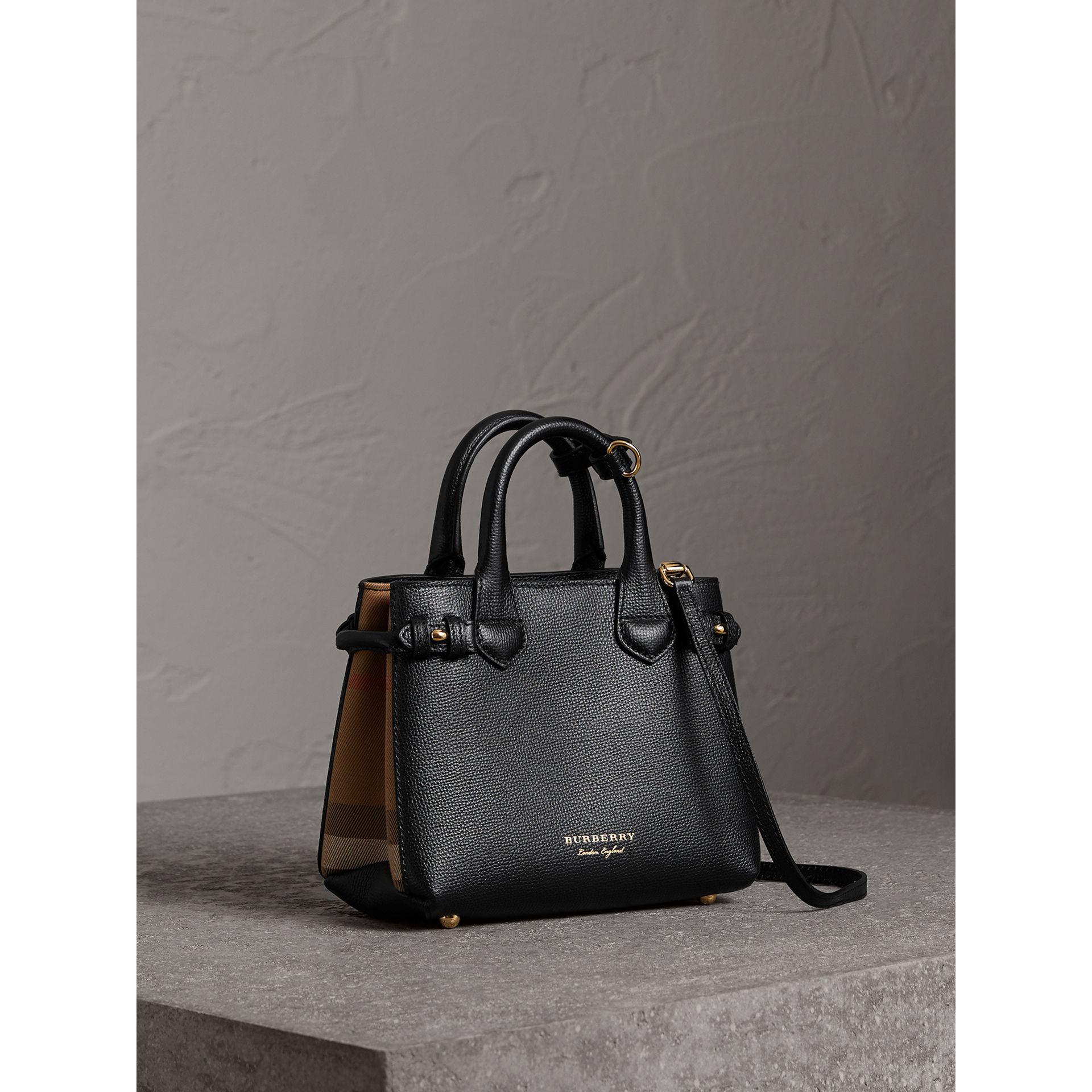 Burberry The Baby Banner In Leather And 
