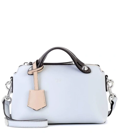 Fendi By The Way Mini Leather Shoulder Bag In Blue