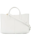Mansur Gavriel White Mini Folded Bag