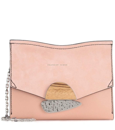 Proenza Schouler Medium Curl Suede Clutch In Pink ModeSens