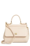 Dolce & Gabbana Small Miss Sicily Leather Satchel - Pink In Pink Skin