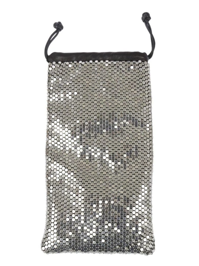 Alexander Wang Studded Clutch In Silver