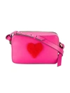 Anya Hindmarch Mini Pink Leather Fur Heart Bag - Pink & Purple