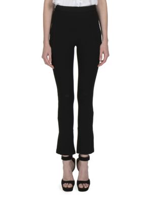 Givenchy Cropped Boot-cut Leggings, Black | ModeSens