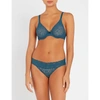 Wacoal Halo Stretch-lace Moulded Underwired Bra In Majolica Blue