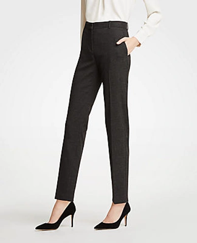 Ann Taylor The Petite Ankle Pant In Dobby In Black Multi