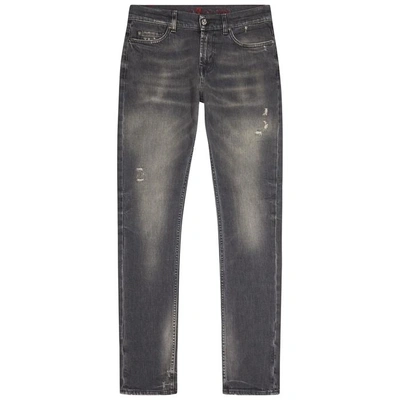 7 For All Mankind Ronnie Distressed Skinny Jeans In Grey