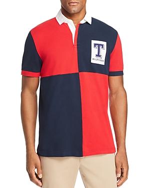 tommy hilfiger color block rugby shirt