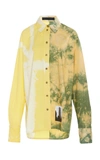 Proenza Schouler Tie-dye Cotton Shirt In Yellow