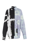 Proenza Schouler Tie-dye Cotton Shirt In Black