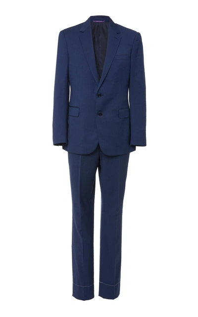 Ralph Lauren Douglas Slim-fit Wool-crepe Suit In Navy