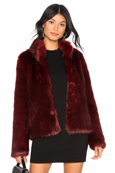 Unreal Fur Faux Fur Delish Jacket In Lush Rust