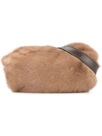 Simonetta Ravizza Mink Fur Belt Bag - Brown