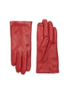 Saks Fifth Avenue Women's Leather Cashmere Lined Tech Gloves In Cherry