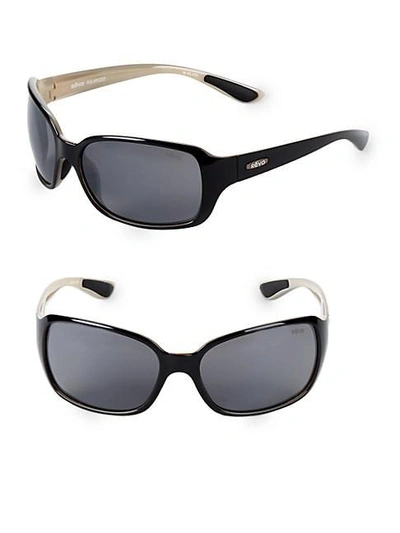 Revo 62mm Wrap Sunglasses In Black
